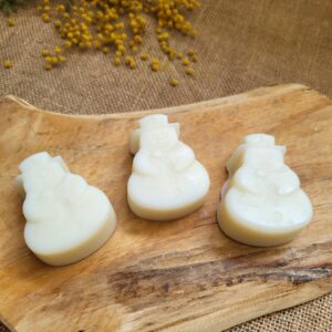 lot de 4 savons bonhommes de neige