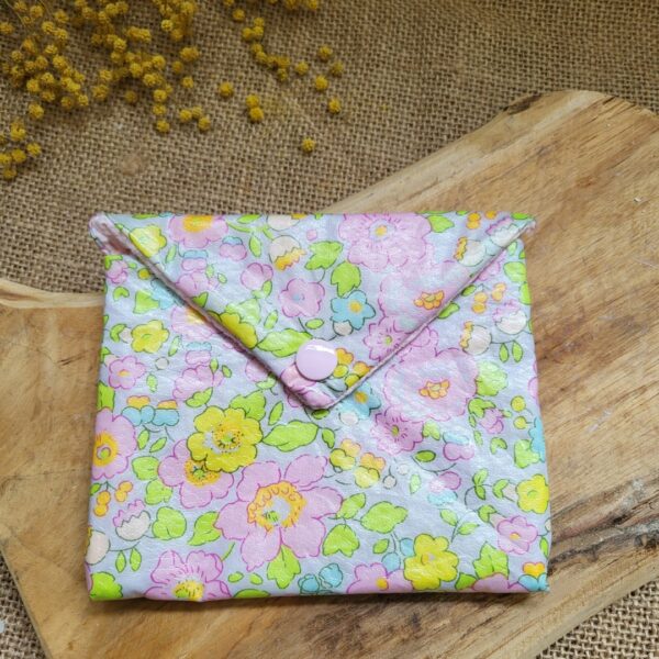 pochette à savon en coton enduit liberty